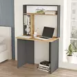 Opiskelupöytä - Huonekalut, Atlantic Pine Anthracite, 100% Melamiinipinnoitettu Lastulevy, 90x148,6x51,6 cm - Työpöydät - 8683743770434 - 2