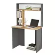 Opiskelupöytä - Huonekalut, Atlantic Pine Anthracite, 100% Melamiinipinnoitettu Lastulevy, 90x148,6x51,6 cm - Työpöydät - 8683743770434 - 1