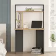 Opiskelupöytä - Huonekalut, Atlantic Pine Anthracite, 100% Melamiinipinnoitettu Lastulevy, 90x148,6x51,6 cm - Työpöydät - 8683743770434 - 3