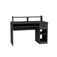 Opiskelupöytä Anthracite - 100% Melamiinipinnoitettu, 120x55x93,3 cm, Näppäimistöteline, Vetolaatikko, Hyllyt, Seinään Kiinnitettävä - Työpöydät - 8682870728424 - 1