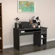 Opiskelupöytä Anthracite - 100% Melamiinipinnoitettu, 120x55x93,3 cm, Näppäimistöteline, Vetolaatikko, Hyllyt, Seinään Kiinnitettävä - Työpöydät - 8682870728424 - 3