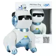 PNI Robo Dog interaktiivinen älyrobotti, lelu, ääniohjaus, kosketuspainikkeet, valkoinen-sininen, akku mukana 3,7 V 350 mAh - PNI tuotteet - 5949066529214 - 1
