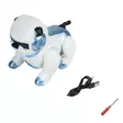 PNI Robo Dog interaktiivinen älyrobotti, lelu, ääniohjaus, kosketuspainikkeet, valkoinen-sininen, akku mukana 3,7 V 350 mAh - PNI tuotteet - 5949066529214 - 5