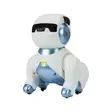 PNI Robo Dog interaktiivinen älyrobotti, lelu, ääniohjaus, kosketuspainikkeet, valkoinen-sininen, akku mukana 3,7 V 350 mAh - PNI tuotteet - 5949066529214 - 7