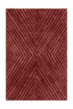 Punainen 100% Polyesteri Matto 40x60 cm - Konepestävä, Liukumaton PVC Alusta, 5 mm Nukka, 650 gr/m² - Pienet matot ja käytävämatot - 8684283760114 - 1