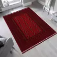 Punainen eteisen matto käytävämatto 80x150 cm - Koneellisesti Kudottu, Liukumaton, Helppohoitoinen, Akryyli Chenille/Polyesteri - Pienet matot ja käytävämatot - 8682870824744 - 2
