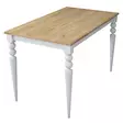 Ruokapöytä - Huonekalut, Pähkinä Valkoinen, 100% Melamiinipinnoitettu E1 Laatu Lastulevy, 120x73,8x70 cm, 18 mm - Ruokapöydät - 8684282480914 - 1