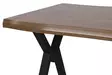 Ruokapöytä, 140x75x80 cm, 100% Melamiinipinnoitettu Lastulevy, Metallijalat, Pähkinä, Kestävä ja Tyylikäs - Ruokapöydät - 8683342538664 - 5