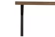 Ruokapöytä, 140x75x80 cm, 100% Melamiinipinnoitettu Lastulevy, Metallijalat, Pähkinä, Kestävä ja Tyylikäs - Ruokapöydät - 8683342538664 - 9