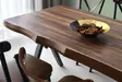 Ruokapöytä, 140x75x80 cm, 100% Melamiinipinnoitettu Lastulevy, Metallijalat, Pähkinä, Kestävä ja Tyylikäs - Ruokapöydät - 8683342538664 - 3