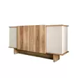 Sand Walnut Konsoli - 100% Melamiinipinnoitettu Lastulevy, 180x81x40 cm, Useita Hyllyjä, Seinään Kiinnitettävä - Lipastot ja senkit - 8684283421114 - 6