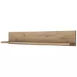 Seinähylly, Pähkinä, 100% Melamiinipinnoitettu Lastulevy, 18 mm, 90x15x14,8 cm, Helppo Asennus - Seinähyllyt - 8683742031574 - 6
