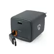 Seinälaturi | Sisäänvedettävällä kaapelilla | 30 W | GaN | PD3.0 30W | 1.5 / 2.0 / 2.5 / 3.0 A | Lähtöliitäntöjen määrä: 1 | USB-C | USB-C sisäänvedettävä kaapeli | 0.75 m | Automaattinen Jännitteen Valinta | Musta - Verkkolaturit - 5412810475544 - 42