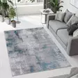 Sininen Konepestävä Matto 180x280 cm - Antibakteerinen, Liukumaton, 70% Puuvillaa, 30% Polyesteriä, 6 mm Paksuus - Suuret ja keskikokoiset matot - 8683743507924 - 2