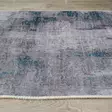 Sininen Konepestävä Matto 180x280 cm - Antibakteerinen, Liukumaton, 70% Puuvillaa, 30% Polyesteriä, 6 mm Paksuus - Suuret ja keskikokoiset matot - 8683743507924 - 7