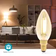 SmartLife LED Filamenttilamppu | E14 | 470 lm | 4.90 W | Lämmin Valkoinen | 1800 - 3000 K | Lasi | Android / IOS | Kynttilä | 1 kpl - Valonlähteet - 5412810335664 - 54