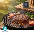 SmartLife lihalämpömittari | Push-ilmoitus / Summeri | Bluetooth® | Ajastin | LCD | Koettimien lukumäärä: 2 | 1.20 m | Koettimen pidikkeet | Nedis® SmartLife | Harmaa - Keittiö ja ruoanlaitto - 5412810475094 - 53
