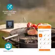 SmartLife lihalämpömittari | Push-ilmoitus / Summeri | Bluetooth® | Ajastin | LCD | Koettimien lukumäärä: 2 | 1.20 m | Koettimen pidikkeet | Nedis® SmartLife | Harmaa - Keittiö ja ruoanlaitto - 5412810475094 - 51