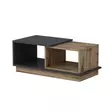 Sohvapöytä Anthracite Oak - Moderni ja Tyylikäs, 100% Melamiinipinnoitettu, Useita Hyllyjä, Kiinnitettävä Seinäkiinnitys - Sohvapöydät - 8682870115064 - 6