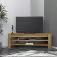 Tammi TV-taso - 100% Melamiinipinnoitettu Lastulevy, 18mm, 120x40x30cm, Useita Hyllyjä, Seinään Kiinnitettävä - TV-tasot - 8684283338764 - 3