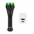 Taskulamppu PNI Adventure F750 Green Light, alumiini, LED 10W, 500lm, jopa 850m, 4000mAh, IP44, 4000mAh mukana, mukana PNI CHG300 virtalähde - Taskulamput - 5949066529504 - 1