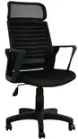 Toimistotuoli - Musta, 100% Polyuretaani, Säädettävä Istuinkorkeus, Ergonominen, 56x110x48 cm, Muovijalat, 1 Paketti - Työtuolit - 8683342189644 - 1