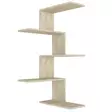 Travertiini Seinä Hylly 100% Melamiini Päällystetty 18mm Paksuus 51,5x109x29,6cm Kiinnitettävä Useita Hyllyjä - Seinähyllyt - 8684283018314 - 1
