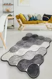 Tumma Harmaa Matto 200x290 cm - Antibakteerinen, Konepestävä, Liukumaton, 100% Polyesteri, 10 mm Nukka - Suuret ja keskikokoiset matot - 8683743782574 - 2