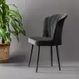 Tuolisetti (2 kpl), musta, 52 cm leveä, 85 cm korkea, kestävä, mukava, tyylikäs - Tuolit - 8683742880004 - 3