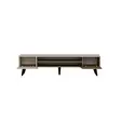 TV-taso, pähkinä beige, 180cm x 37cm x 45cm, kestävä, tilava - TV-tasot - 8684282596554 - 6