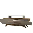 TV-taso, saksanpähkinä kerma, 145 cm leveä, kestävä, tilava - TV-tasot - 8681875184754 - 4