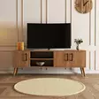TV-taso, tammi, 150 cm leveä, kestävä, runsaasti säilytystilaa - TV-tasot - 8683743041954 - 2