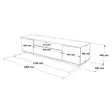 Tyylikäs Olohuoneen Kalustesetti - Atlantic Pine Anthracite - 100% Melamiinipinnoitettu - TV-yksikkö 180 cm - Pöytä 90 cm - Huonekalut - 8684282994084 - 7