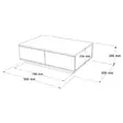 Tyylikäs Olohuoneen Kalustesetti - Atlantic Pine Anthracite - 100% Melamiinipinnoitettu - TV-yksikkö 180 cm - Pöytä 90 cm - Huonekalut - 8684282994084 - 8
