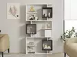 Valkoinen Anthracite Kirjahylly - 100% Melamiinipinnoitettu Lastulevy, 90x171,9x24,6 cm, Tyylikäs ja Kestävä Huonekalu - Kirjahyllyt - 8683743842674 - 3