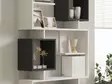 Valkoinen Anthracite Kirjahylly - 100% Melamiinipinnoitettu Lastulevy, 90x171,9x24,6 cm, Tyylikäs ja Kestävä Huonekalu - Kirjahyllyt - 8683743842674 - 4