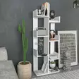 Valkoinen Melamiinipinnoitettu Kirjahylly - 50x22x137 cm - Tyylikäs ja Kestävä Säilytysratkaisu Kodin Sisustukseen - Kirjahyllyt - 8683743117154 - 3