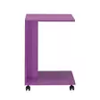 Violetti Sivupöytä - 100% Melamiinipinnoitettu Lastulevy, 16mm Paksuus, 35x65x45cm, Tyylikäs ja Kestävä Huonekalu - Sivu- ja apupöydät - 8684282333814 - 4