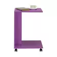 Violetti Sivupöytä - 100% Melamiinipinnoitettu Lastulevy, 16mm Paksuus, 35x65x45cm, Tyylikäs ja Kestävä Huonekalu - Sivu- ja apupöydät - 8684282333814 - 5