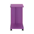 Violetti Sivupöytä - 100% Melamiinipinnoitettu Lastulevy, 16mm Paksuus, 35x65x45cm, Tyylikäs ja Kestävä Huonekalu - Sivu- ja apupöydät - 8684282333814 - 8