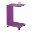 Violetti Sivupöytä - 100% Melamiinipinnoitettu Lastulevy, 16mm Paksuus, 35x65x45cm, Tyylikäs ja Kestävä Huonekalu - Sivu- ja apupöydät - 8684282333814 - 7