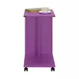 Violetti Sivupöytä - 100% Melamiinipinnoitettu Lastulevy, 16mm Paksuus, 35x65x45cm, Tyylikäs ja Kestävä Huonekalu - Sivu- ja apupöydät - 8684282333814 - 9