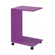 Violetti Sivupöytä - 100% Melamiinipinnoitettu Lastulevy, 16mm Paksuus, 35x65x45cm, Tyylikäs ja Kestävä Huonekalu - Sivu- ja apupöydät - 8684282333814 - 6