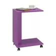 Violetti Sivupöytä - 100% Melamiinipinnoitettu Lastulevy, 16mm Paksuus, 35x65x45cm, Tyylikäs ja Kestävä Huonekalu - Sivu- ja apupöydät - 8684282333814 - 3