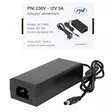 Virtalähde PNI CCTV 230V, tulo 230V, lähtö 12V, 5A, 2 metriä, musta - PNI tuotteet - 5949066536434 - 2