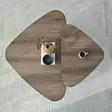 Walnut-sävyinen sohvapöytäsarja - Tyylikäs ja kestävä 100% melamiinipinnoitettu lastulevy, PVC-reunus, 2 kokoa - Sohvapöydät - 8684283515264 - 8