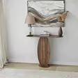 Walnut-värinen Lipasto - 100% Melamiinipinnoitettu Lastulevy, 18 mm Paksuus, 100x81x30 cm, Tyylikäs ja Kestävä - Lipastot ja senkit - 8684282531784 - 3
