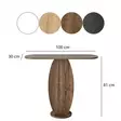Walnut-värinen Lipasto - 100% Melamiinipinnoitettu Lastulevy, 18 mm Paksuus, 100x81x30 cm, Tyylikäs ja Kestävä - Lipastot ja senkit - 8684282531784 - 1