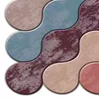 Ylellinen 100% Polyesteri Matto 80x50 cm - Antibakteerinen, Konepestävä, Luistamaton PVC-pohja, Claret Red - Pienet matot ja käytävämatot - 8683742612674 - 3