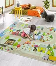 Ylellinen 80 x 120 cm Monivärinen Samettimatto - 100% Samettikangas, 8 mm Nukka, Liukumaton Alapuoli, Helppohoitoinen - Pienet matot ja käytävämatot - 8683342218894 - 2